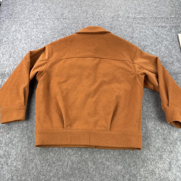 Levis Premium Jacket Womens Small Brown Trucker Quilted Lined Snap Wool A1739 - Picture 6 of 14